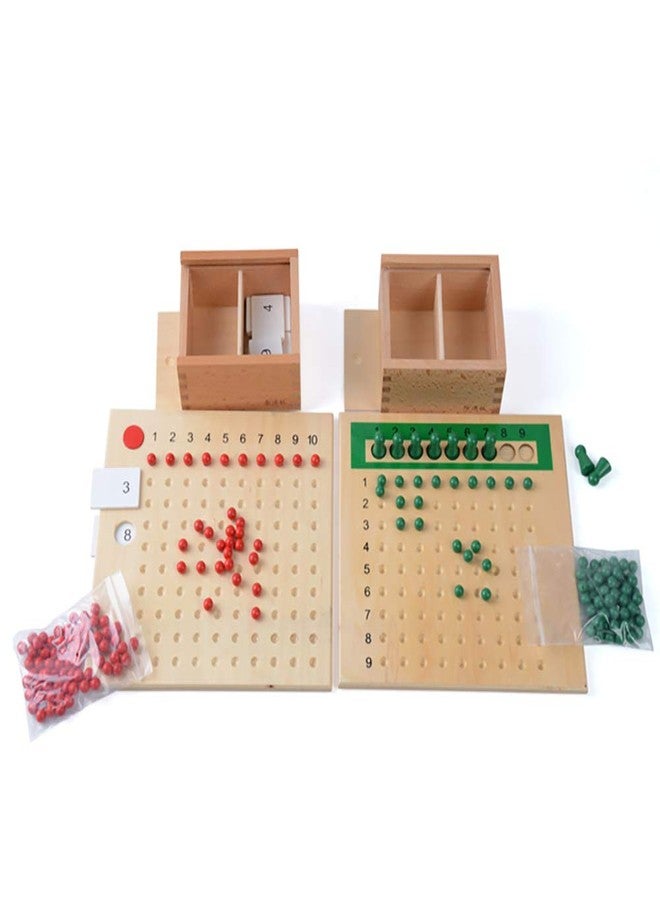 Kghios Montessori Multiplication and Division Board Montessori Math Toys Material for Toddlers Kids,Multiplication & Division Board - Image 3